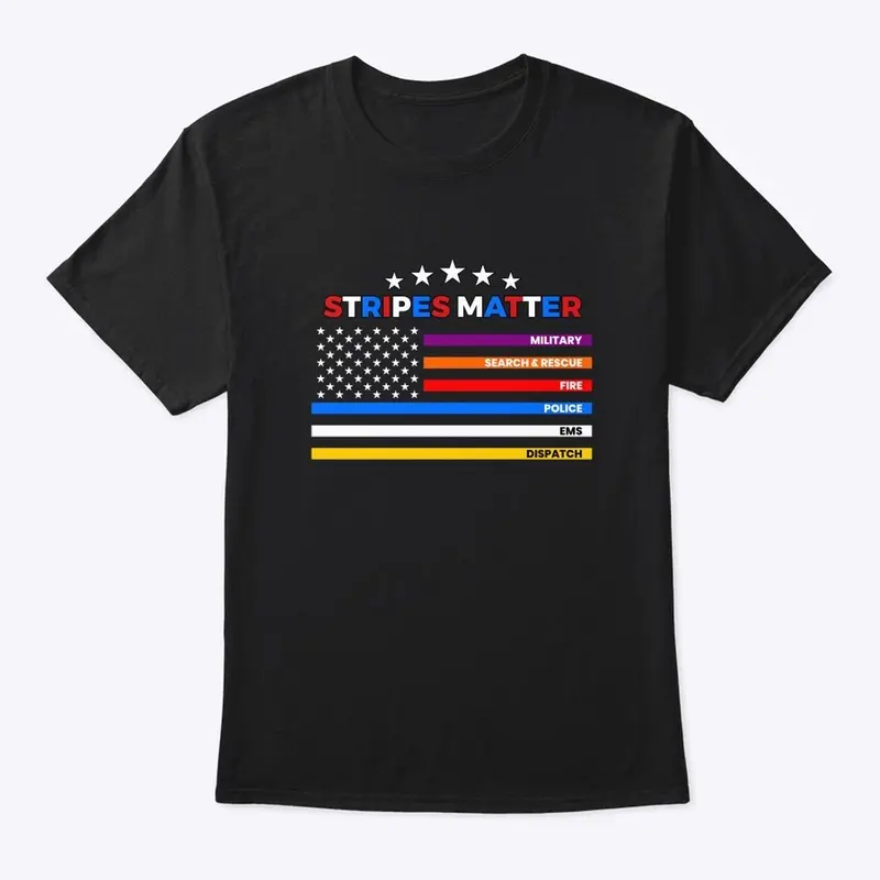 Stripes Matter Caption - T-Shirt